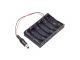 6 x AA Battery Holder Box, with DC, Without Cover