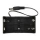 2 x 18650 Battery Holder Box, with 4 wires DC, Without Cover